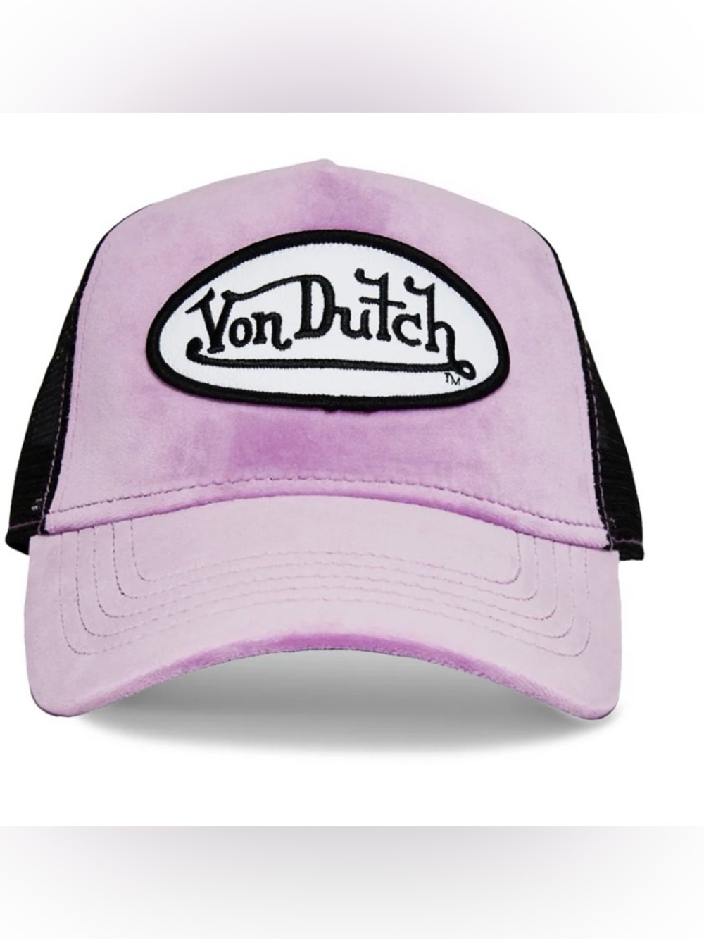Von Dutch Plum Dust front trucker hat,mesh black back,adjustable iconic Y2K NWT